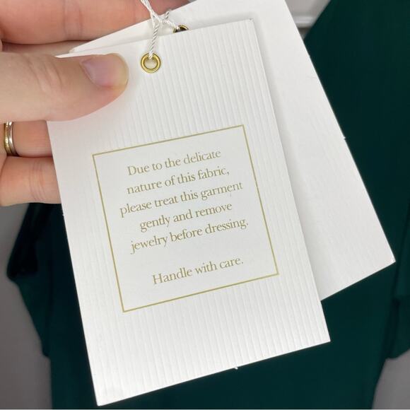 NWT New Mac Duggal One-Shoulder Asymmetric Cocktail Dress in Emerald Size 14 - Picture 8 of 12